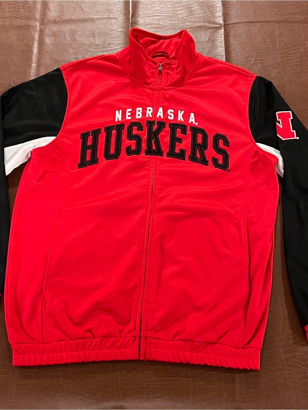Nebraska Cornhuskers Men’s Full Zip Activewear Track Jacket - Size Medium